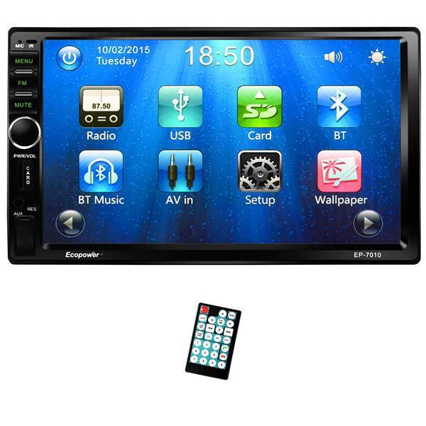 DVD Player Automotivo Ecopower EP-7010 7.0" SD / USB / Bluetooth