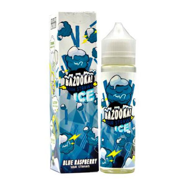 Essência para Vaper Bazooka Sour Straws Ice Blue Raspberry 60ML