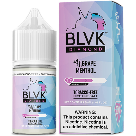 Essência para Vaper BLVK Diamond Salt Grape Menthol 30ML