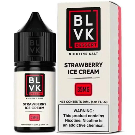 Essência para Vaper BLVK Dessert Salt Strawberry Ice Cream 30ML
