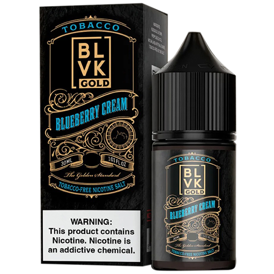 Essência para Vaper BLVK Gold Salt Blueberry Cream 30ML