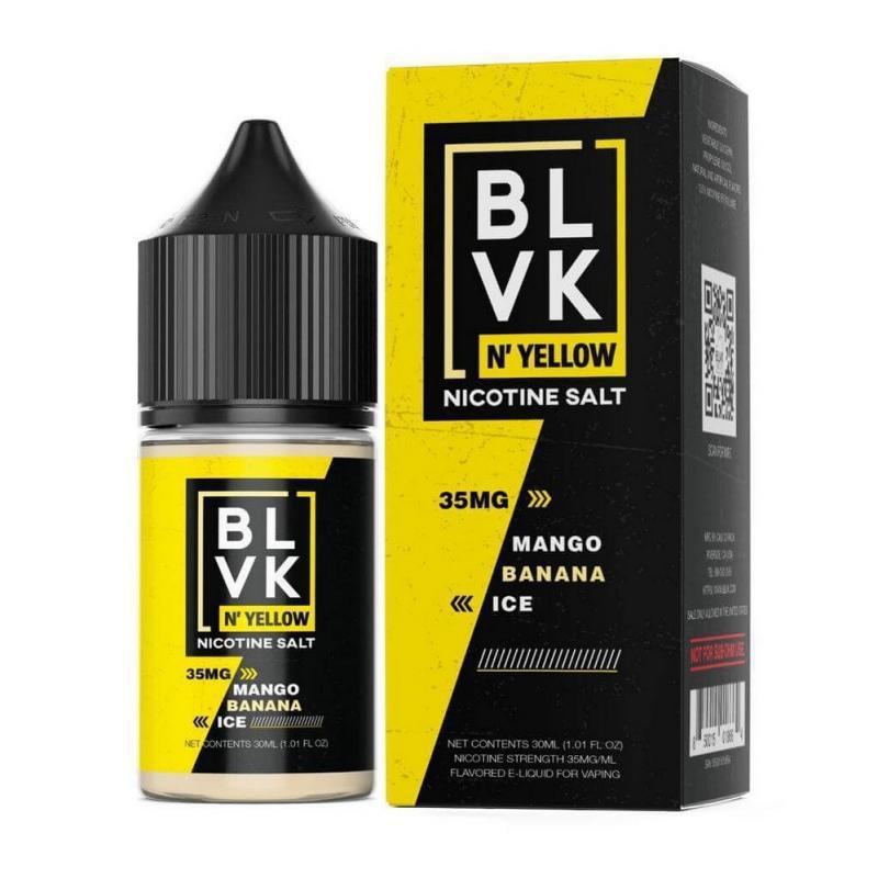 Essência para Vaper BLVK N' Yellow Salt Mango Banana Ice 30ML