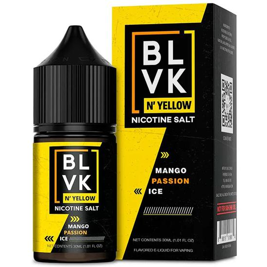 Essência para Vaper BLVK N' Yellow Salt Mango Passion Ice 30ML