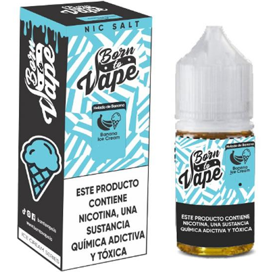 Essência para Vaper Born To Vape NicSalt Banana Ice Cream 30ML