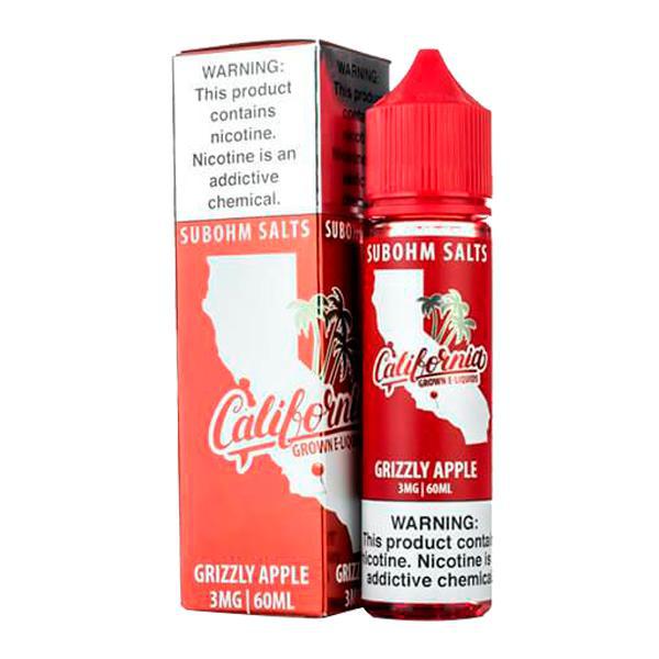 Essência para Vaper California Grown Grizzly Apple 60ML