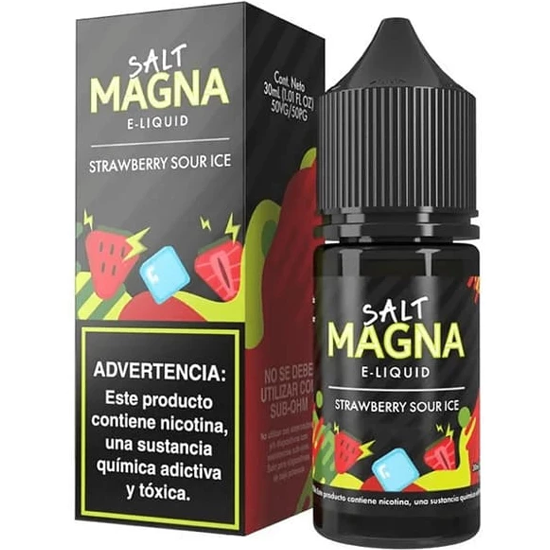 Essência para Vaper Magna Salt Strawberry Sour Ice 30ML