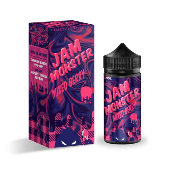 Essência para Vaper Monster Vape Labs Jam Monster Mixed Berry 100ML