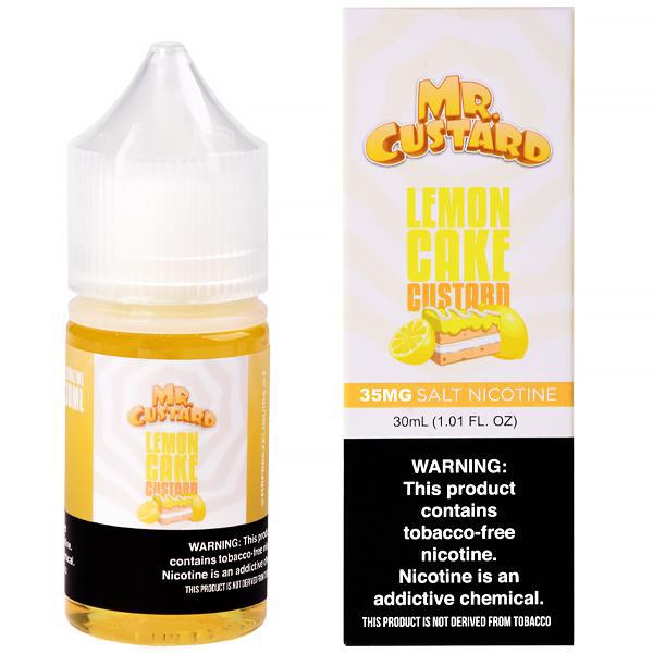 Essência para Vaper MR. Custard Salt Lemon Cake Custard 30ML