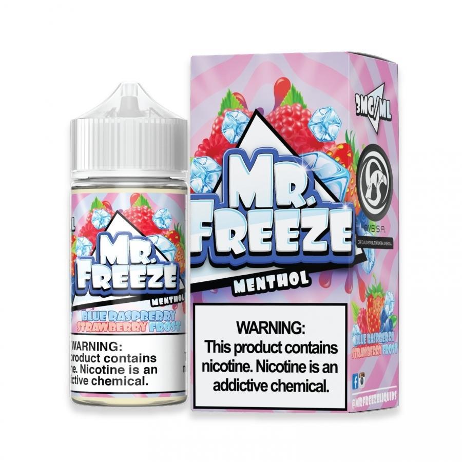 Essência para Vaper MR. Freeze Menthol Blue Raspberry Strawberry Frost 100ML