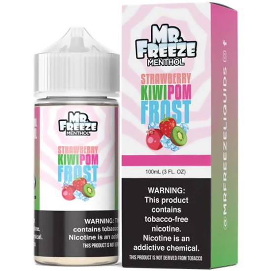 Essência para Vaper MR. Freeze Menthol Strawberry Kiwi Pomegranate Frost 100ML