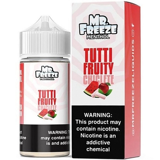 Essência para Vaper MR. Freeze Menthol Tutti Fruity Chiclete 100ML