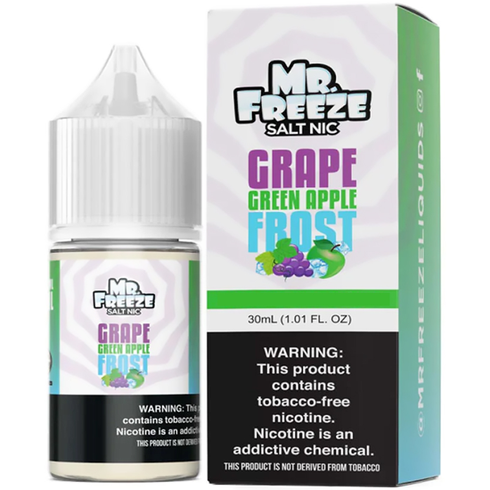 Essência para Vaper MR. Freeze Salt Grape Green Apple Frost 30ML
