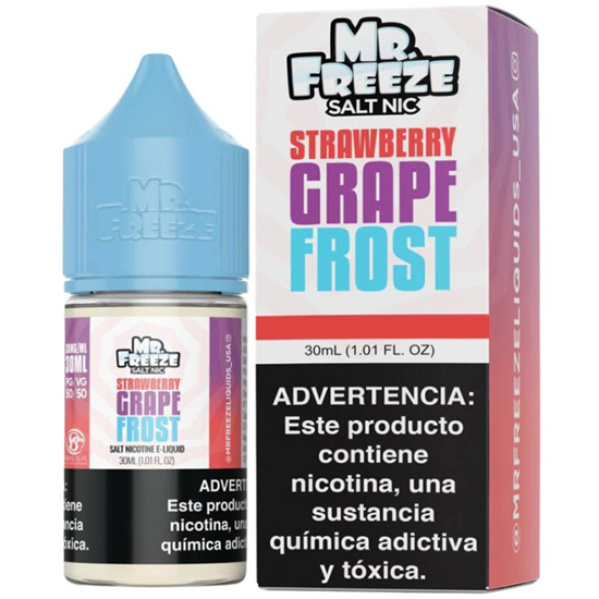Essência para Vaper MR. Freeze Salt Strawberry Grape Frost 30ML