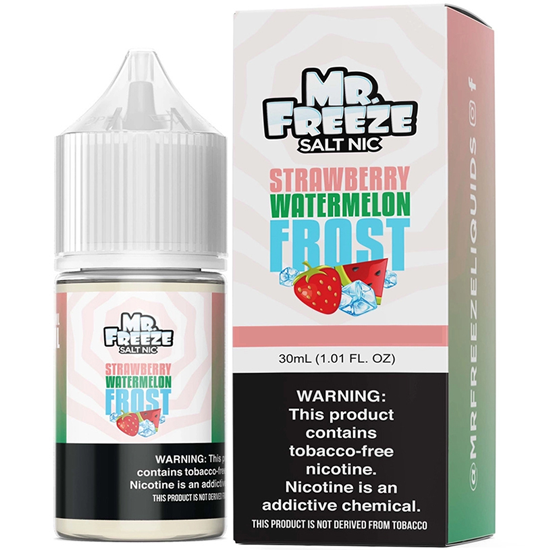 Essência para Vaper MR. Freeze Salt Strawberry Watermelon Frost 30ML