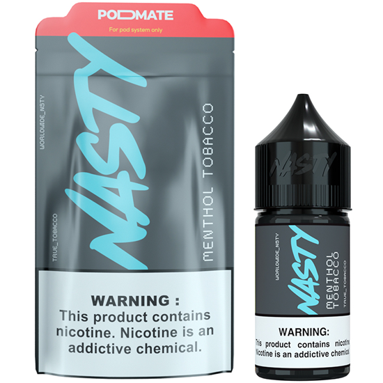 Essência para Vaper Nasty Juice PodMate Salt Menthol Tobacco 30ML