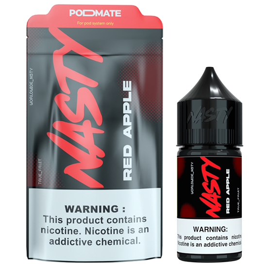 Essência para Vaper Nasty Juice PodMate Salt Red Apple 30ML