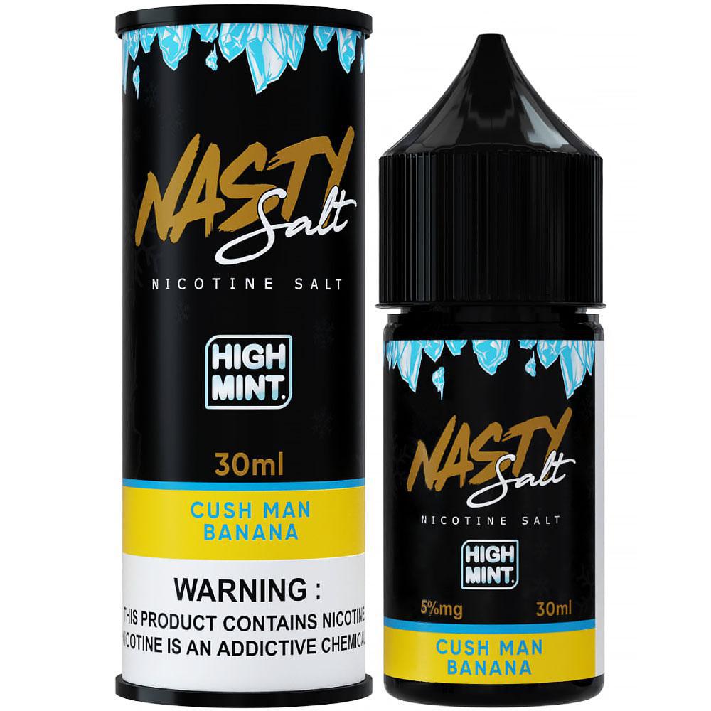 Essência para Vaper Nasty Juice Salt Cush Man Banana High Mint 30ML