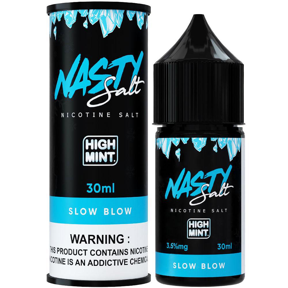 Essência para Vaper Nasty Juice Salt Slow Blow High Mint 30ML
