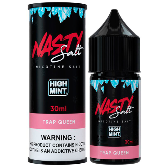 Essência para Vaper Nasty Juice Salt Trap Queen High Mint 30ML