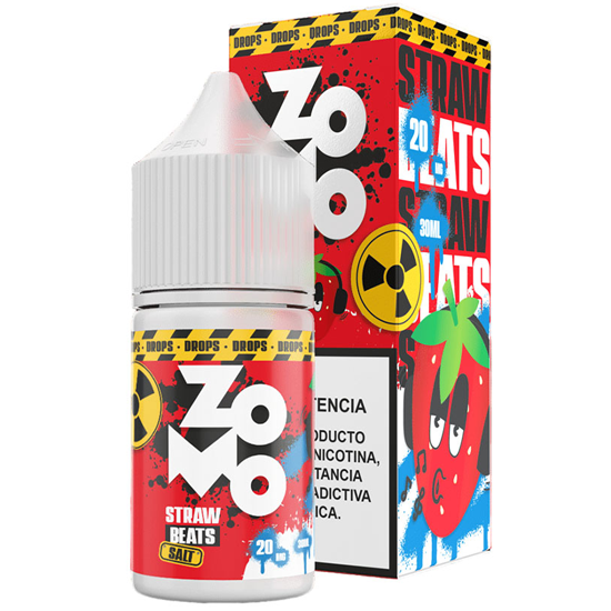 Essência para Vaper Zomo Drops NicSalt Straw Beats 30ML