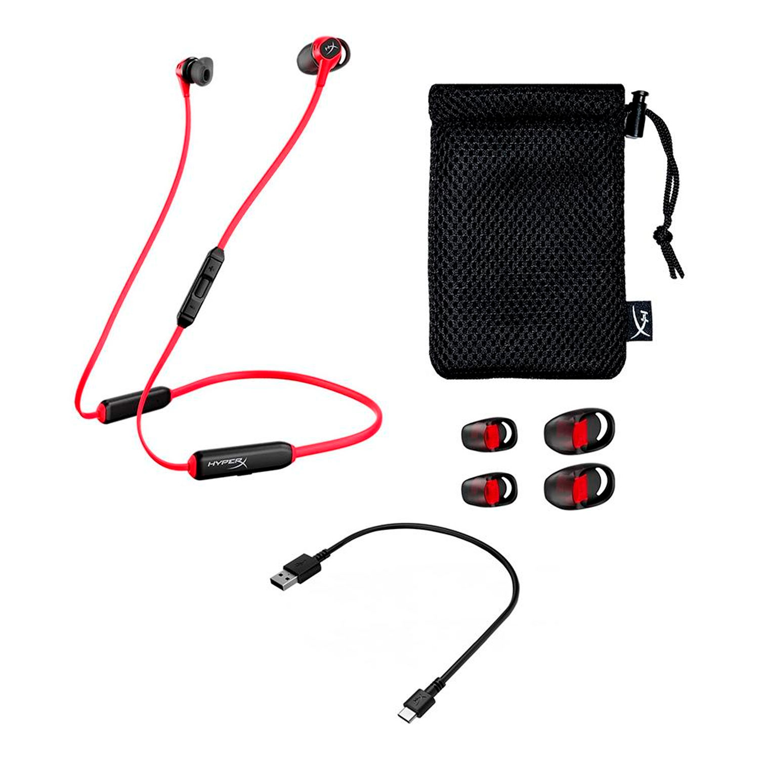 Fone de Ouvido Kingston HyperX Cloud Buds HEBBXX-MC-RD/G Bluetooth foto 2