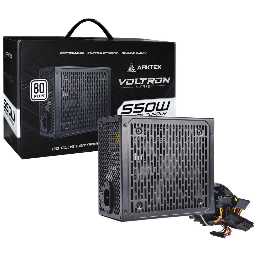 Fonte Arktek ATX Voltron AK-ATX550WW 80 Plus White 550W foto principal