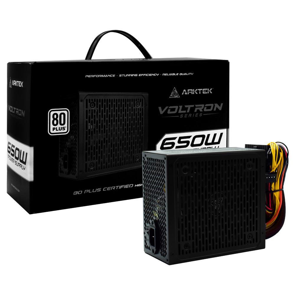 Fonte Arktek ATX Voltron AK-ATX650WW 80 Plus White 650W foto principal