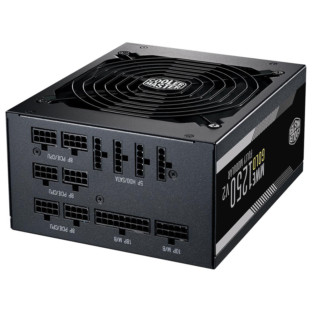Fonte Cooler Master ATX MWE Gold 1250 V2 80 Plus Gold 1250W foto 2