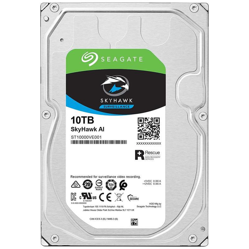 HD Seagate SkyHawk AI Surveillance ST10000VE001 10TB 3.5" 7200RPM 256MB