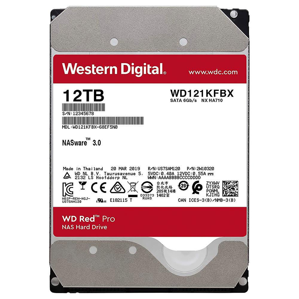 HD Western Digital Red Pro NAS WD121KFBX 12TB 3.5" 7200RPM 256MB