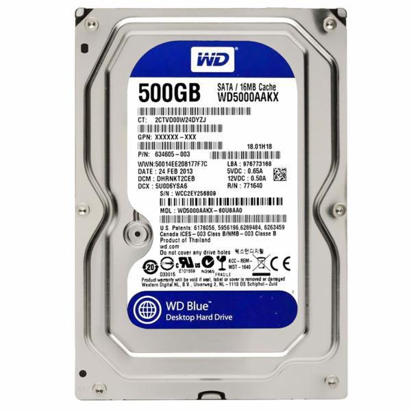 HD Western Digital WD Blue WD5000AAKX 500GB 3.5" 7200RPM 16MB foto principal