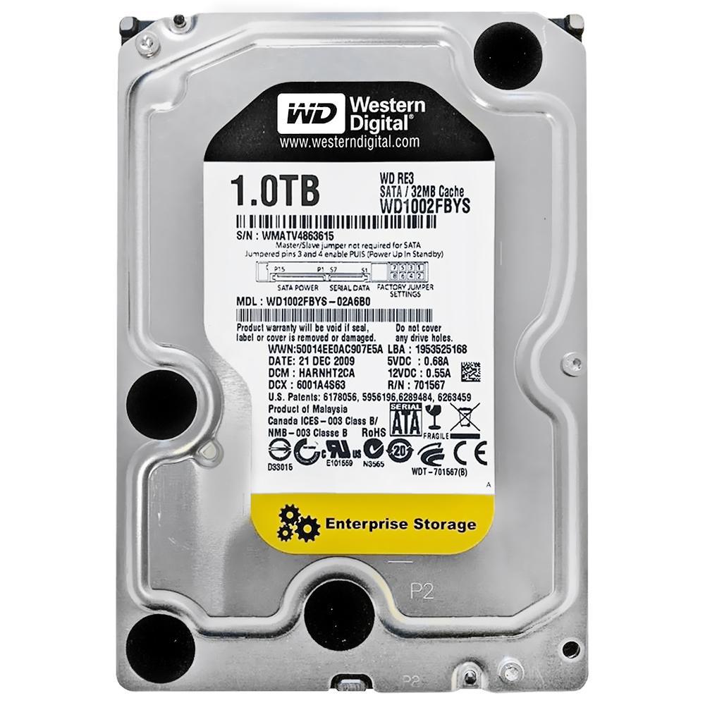 HD Western Digital WD RE3 WD1002FBYS 1TB 3.5" 7200RPM 32MB