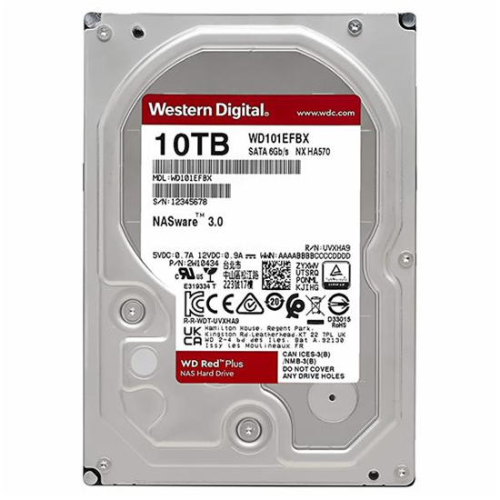 HD Western Digital Red Plus NAS WD101EFBX 10TB 3.5" 7200RPM 256MB
