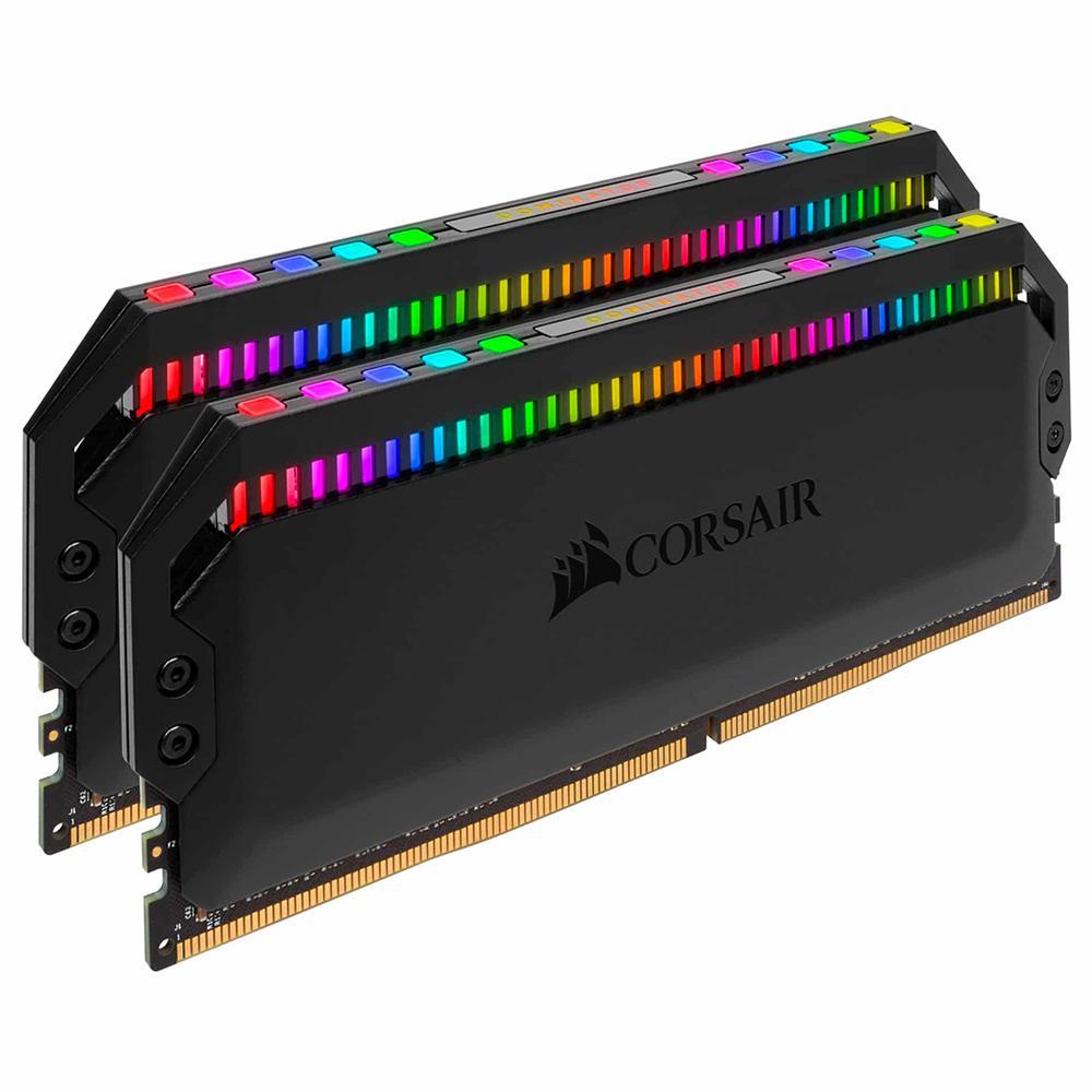 Memória Corsair Dominator Platinum RGB DDR4 16GB (2x 8GB) 3200MHz CMT16GX4M2E3200C16
