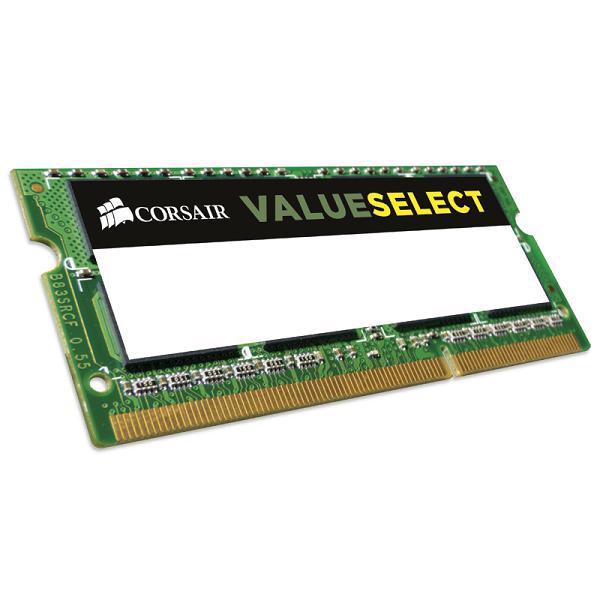 Memória Corsair ValueSelect DDR3L 4GB 1333MHz Notebook CMSO4GX3M1C1333C9 foto principal