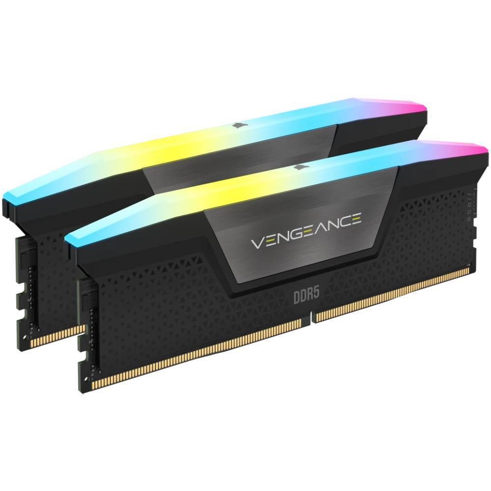 Memória Corsair Vengeance RGB DDR5 32GB (2x 16GB) 5200MHz CMH32GX5M2B5200C40