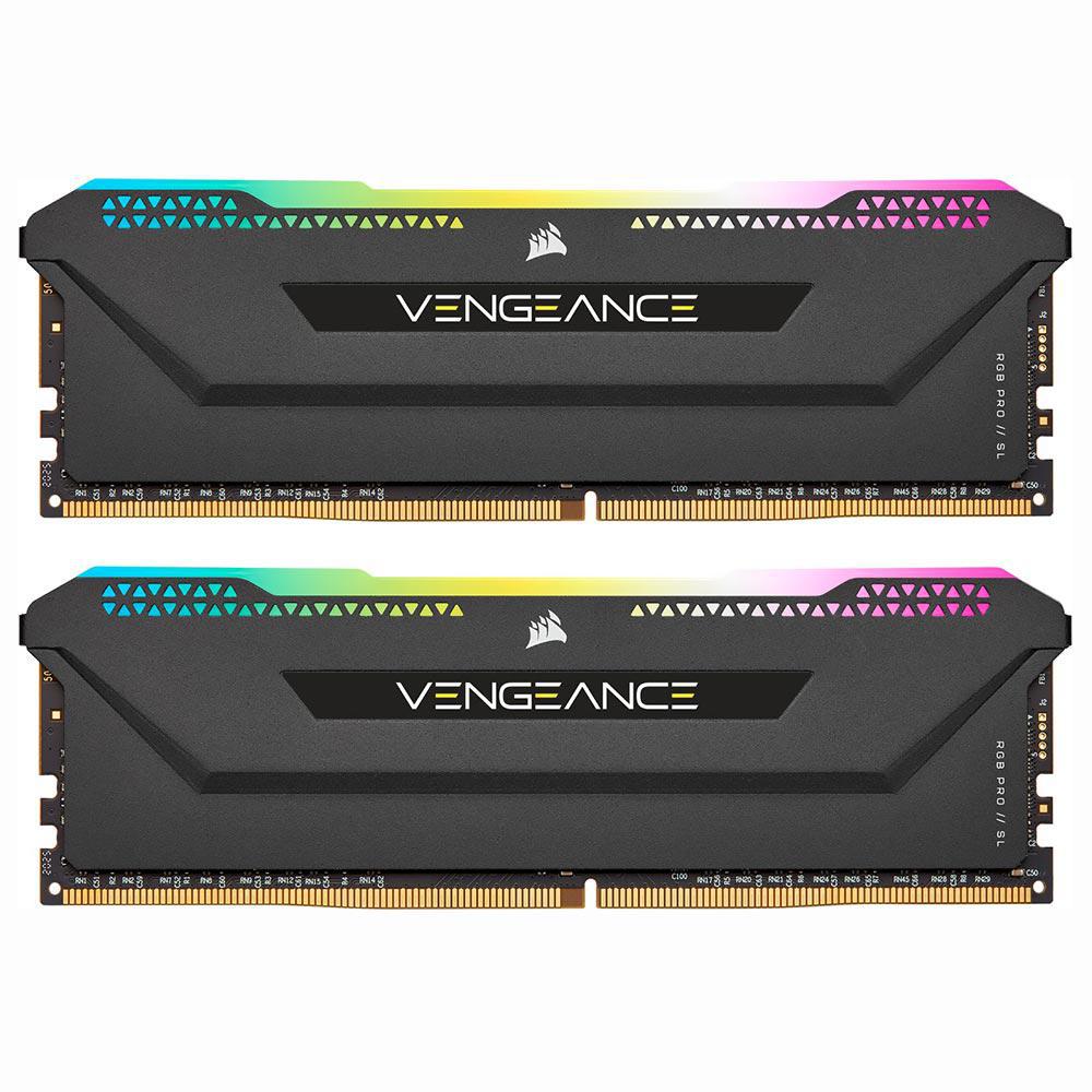 Memória Corsair Vengeance RGB Pro SL DDR4 16GB (2x 8GB) 3600MHz CMH16GX4M2Z3600C16 foto principal