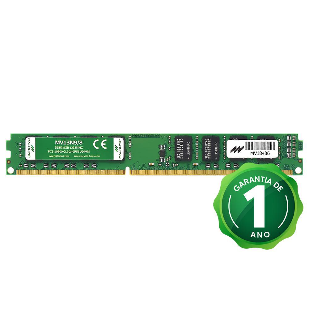 Memória Macrovip DDR3 8GB 1333MHz MV13N9/8