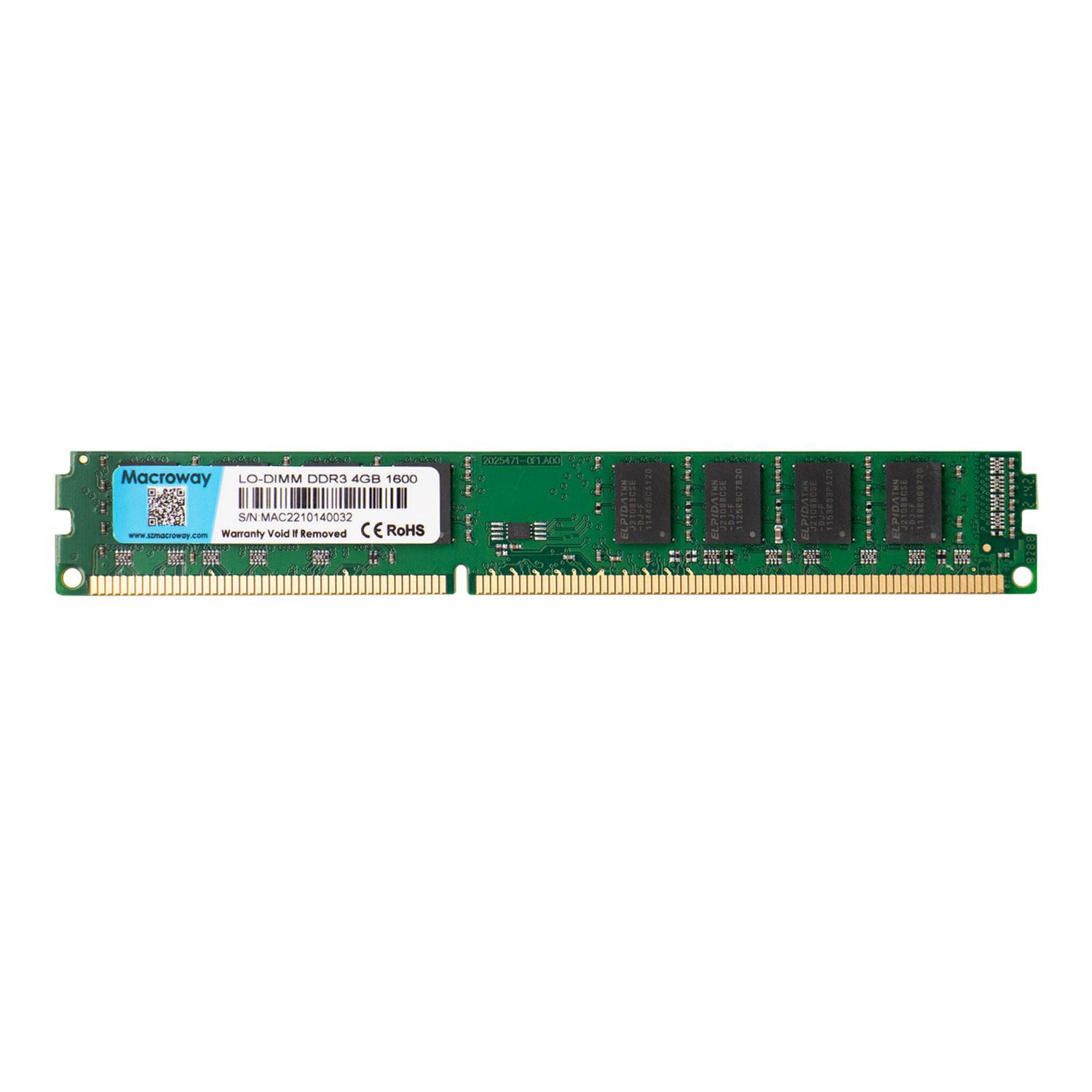Memória Macroway DDR3 4GB 1600MHz