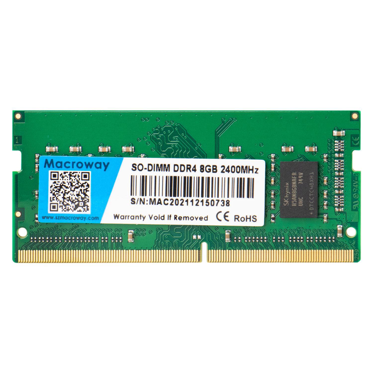 Memória Macroway DDR4 8GB 2400MHz Notebook