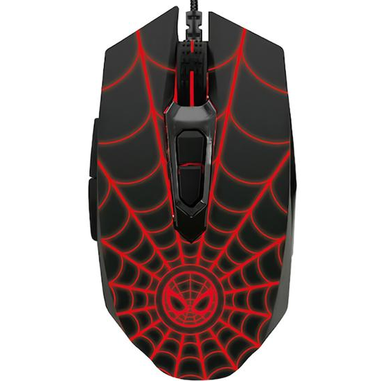 Mouse X-Tech XTM-M520SM Spider-Man Miles Morales Óptico USB