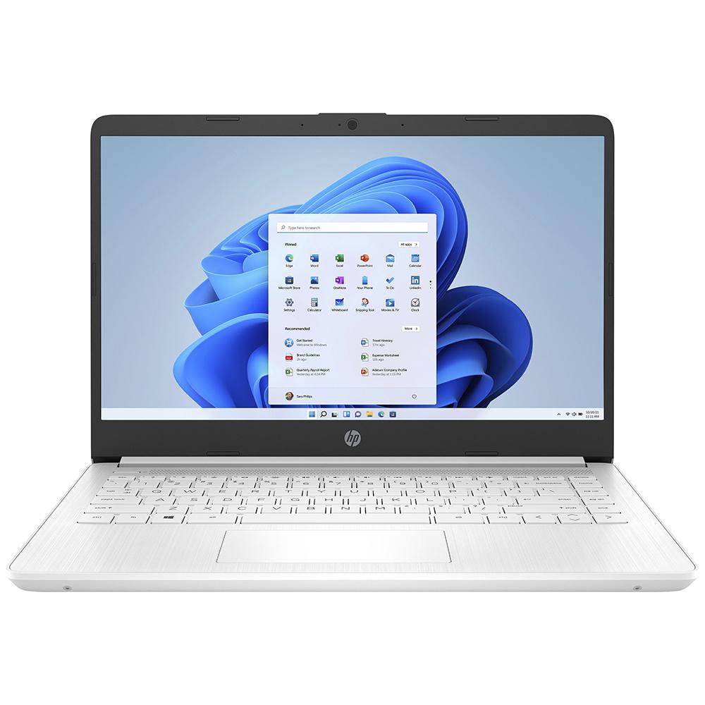 Notebook HP 14-DQ0052DX Intel Celeron 1.1GHz / Memória 4GB / eMMC 64GB / 14" / Windows 11