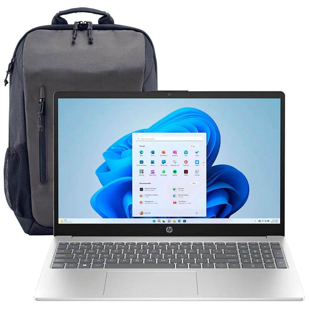 Notebook HP 15-FC0010LA AMD Ryzen 5 2.8GHz / Memória 8GB / SSD 256GB / 15.6" / Windows 11