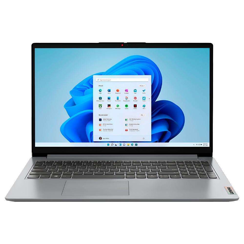 Notebook Lenovo IdeaPad 1 82QD00DHUS Intel Core i3 1.2GHz / Memória 8GB / SSD 256GB / 15.6" / Windows 11