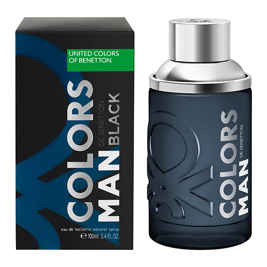 Perfume Benetton Colors Man Black Eau de Toilette Masculino 100ML foto 2