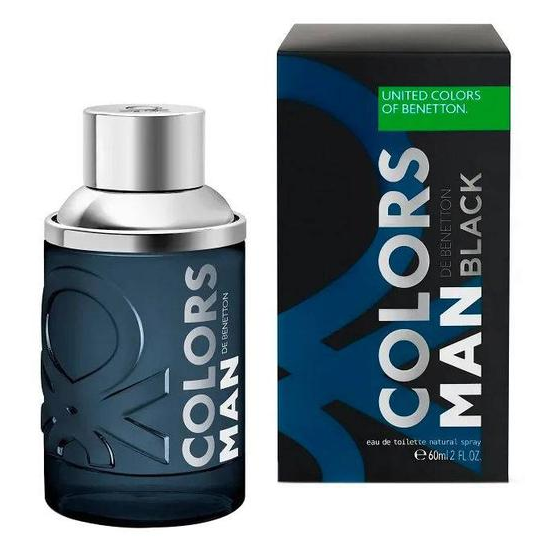 Perfume Benetton Colors Man Black Eau de Toilette Masculino 60ML foto 2