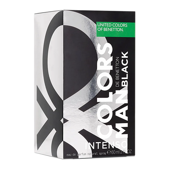 Perfume Benetton Colors Man Black Intenso Eau de Parfum Masculino 60ML foto 1