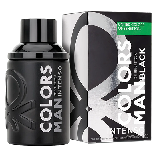 Perfume Benetton Colors Man Black Intenso Eau de Parfum Masculino 60ML foto 2