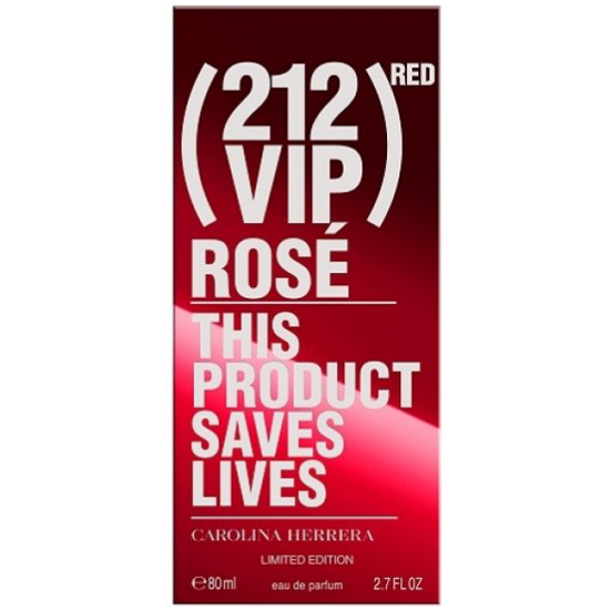 Perfume Carolina Herrera 212 Vip Rosé Red Eau de Parfum Feminino 80ML foto 1