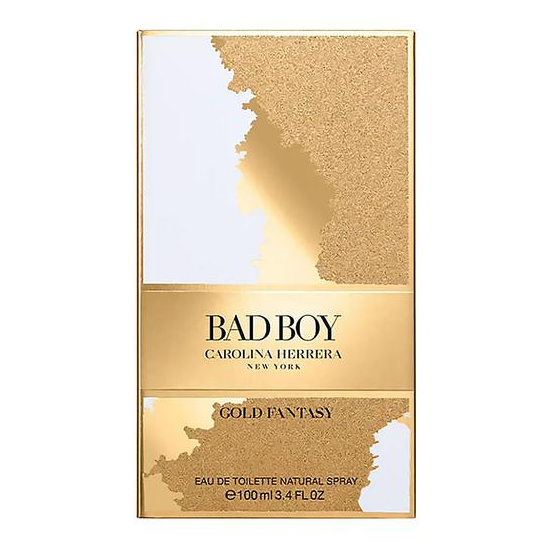 Perfume Carolina Herrera Bad Boy Gold Fantasy Eau de Toilette Masculino 100ML foto 1